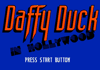 Daffy Duck in Hollywood (Europe) (Beta) Title Screen